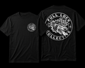 Black t-shirt with 'Full Lock Collective' logo on front and back